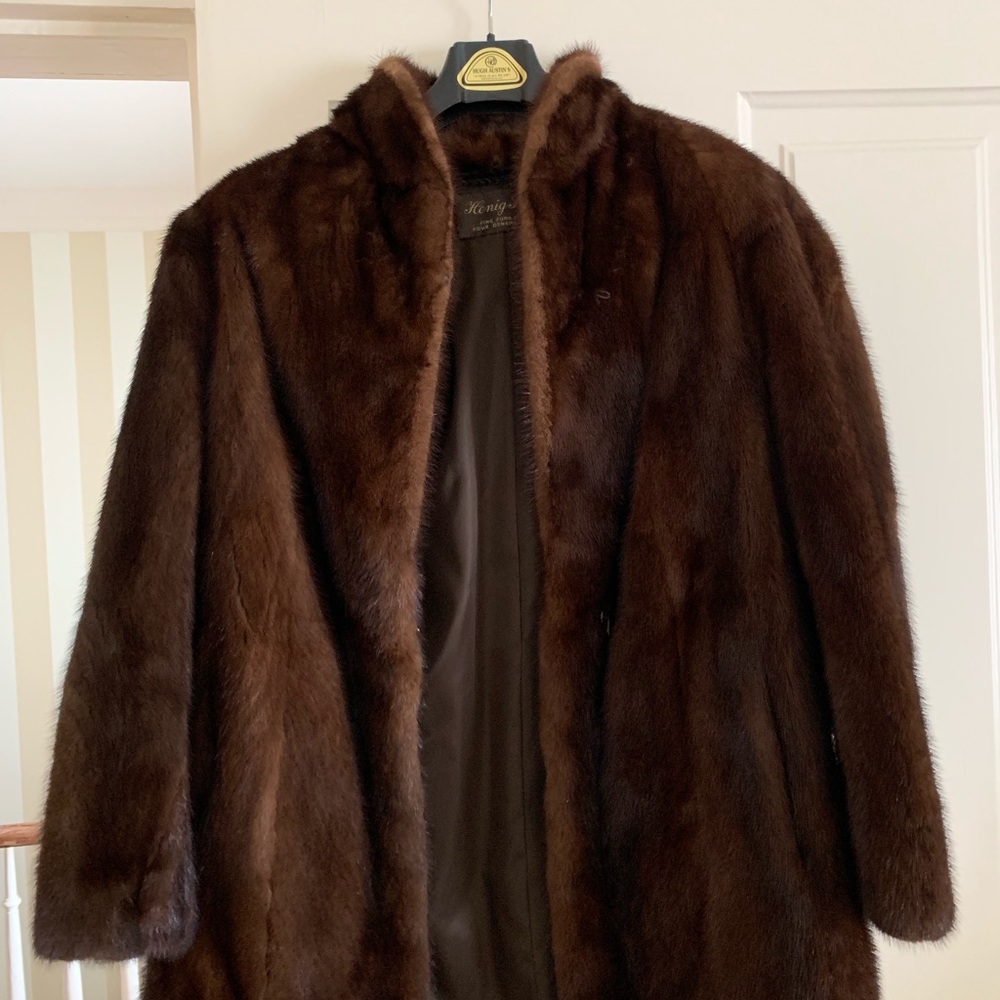 Mink fur coat